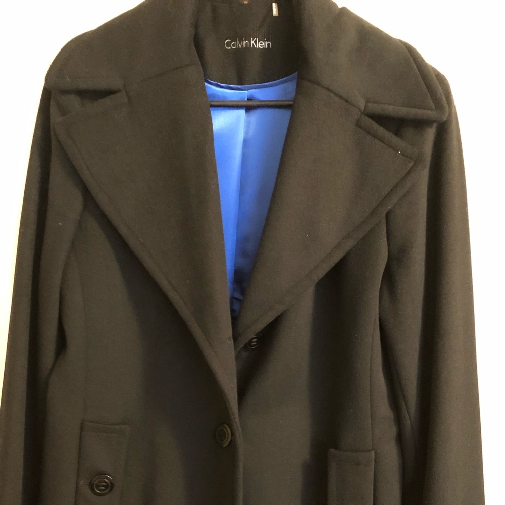 Black Wool Peacoat